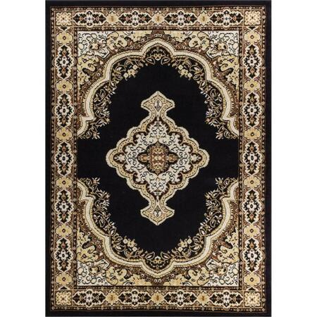 WELL WOVEN Tehran Traditional Rug, Black - 9 ft. 3 in. x 12 ft. 6 in. 85738